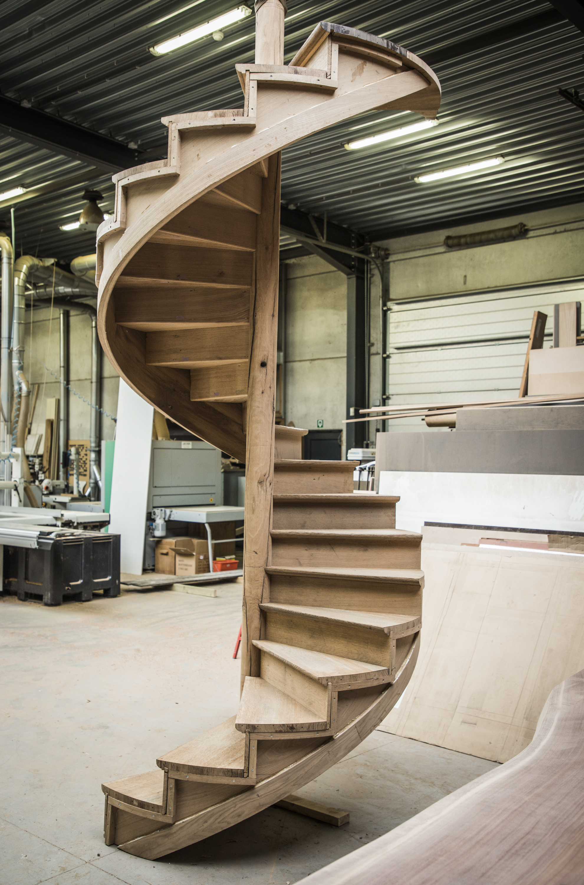 Wenteltrap in atelier
